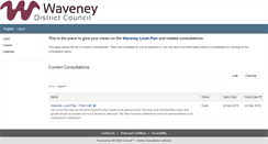 Desktop Screenshot of consult.waveney.gov.uk